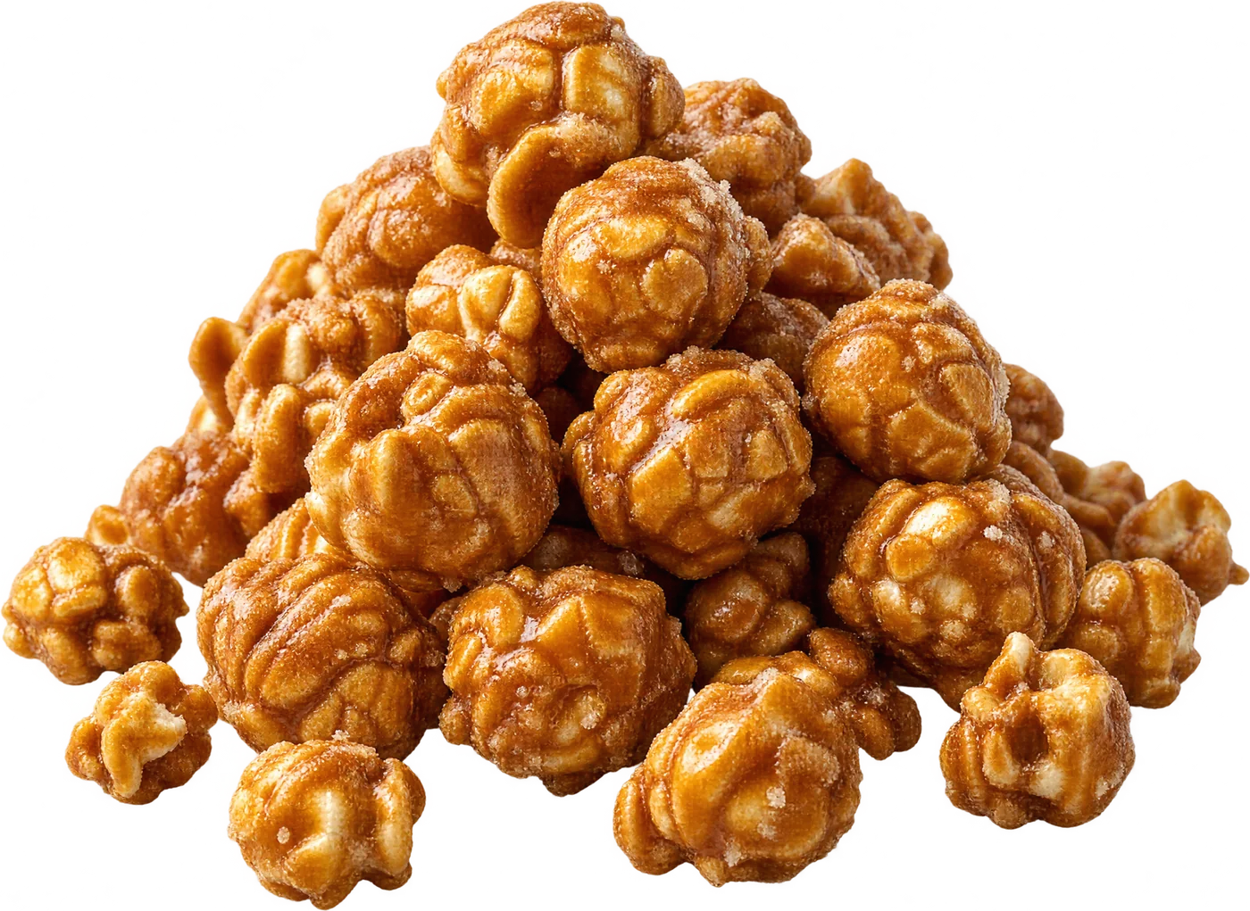 A heap of Caramel Crunch popcorn